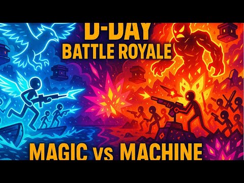 D Day as a Battle Royale – Fantasy Stickman Edition