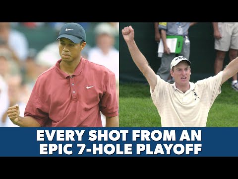 Tiger Woods vs. Jim Furyk | EPIC 7-hole playoff at Firestone in 2001