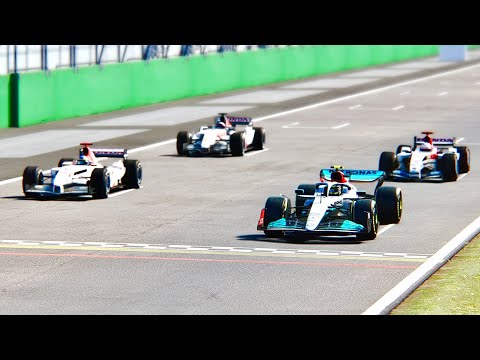 Mercedes F1 2022 vs Bar Honda F1 2003-2004-2005 at Red Bull Ring