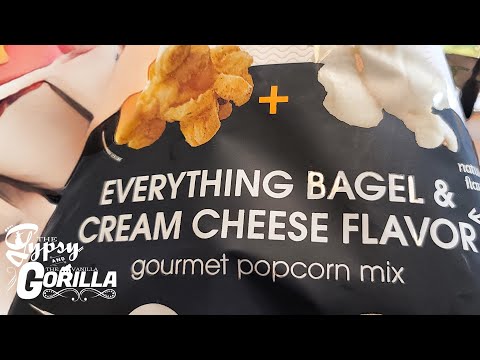 Everything Bagel and Cream Cheese Flavored Popcorn 🍿 What the What?