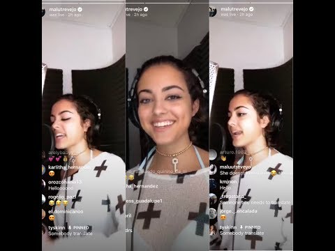 MALU TREVEJO IN THE STUDIO (SHES RAPPING?!!)