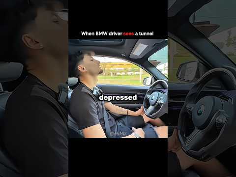 When the BMW driver passed a tunnel 💀
