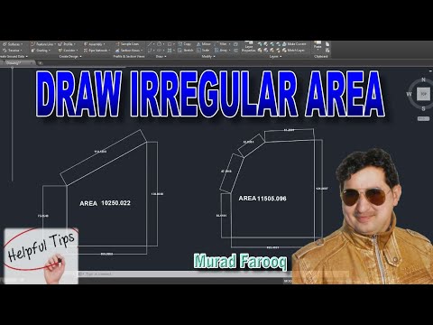 How To Draw Irregular Area and Shape in AutoCAD and AutoCAD Civil 3D.
