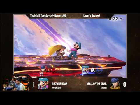 Aegis of the Grail (Ike) vs BrownSugar (Mario) - Techskill Tuesdays 3