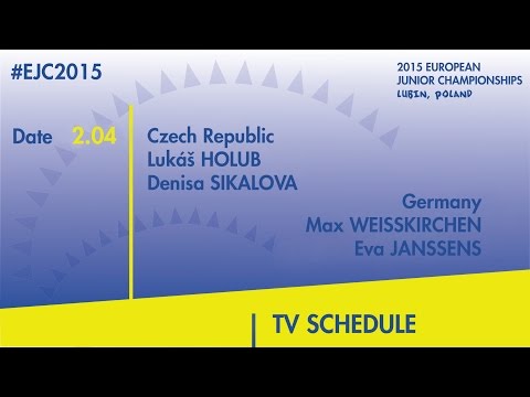 L.Holub/D.Sikalova(CZE) VS. M.Weisskirchen/E.Janssens(GER) #EJC2015 Lubin, Poland