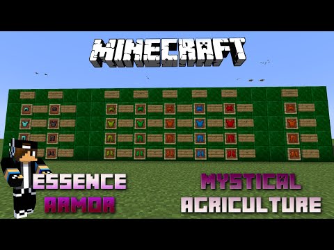 Essence Armor 🍎🪴🍋 Minecraft Mystical Agriculture Tutorial 🍎🪴🍋 English 🍎🪴🍋 #Minecraft