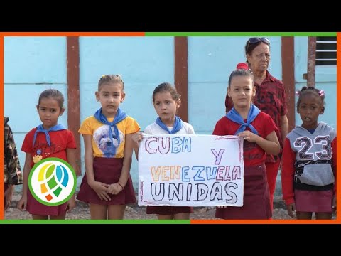 Ratifican respaldo al pueblo venezolano en la escuela primaria Simón Bolívar de Consolación del Sur