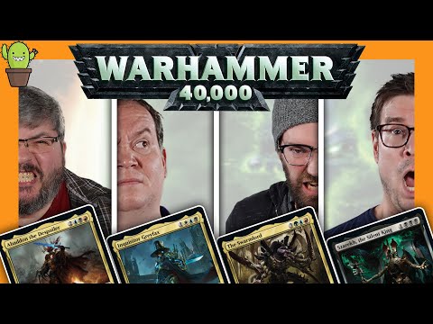 Warhammer Players Try 40K Commander Precons | Szarekh VS Abaddon VS Swarmlord VS Inquisitor Greyfax