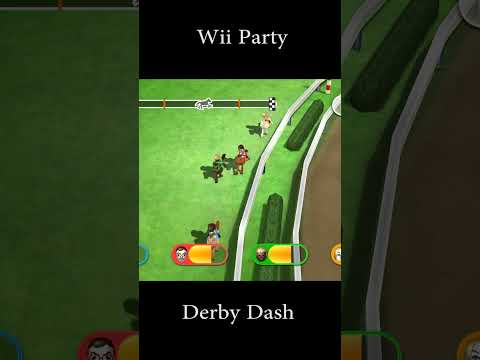 Wii Party Minigames Derby Dash - Mario Vs Hiromasa Vs Emma Vs Eddy (Master Difficulty)