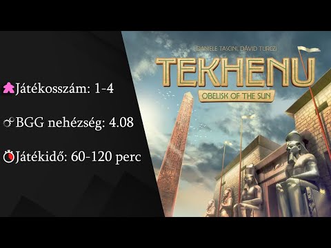 Tekhenu részletes bemutató - Board Game Addicts