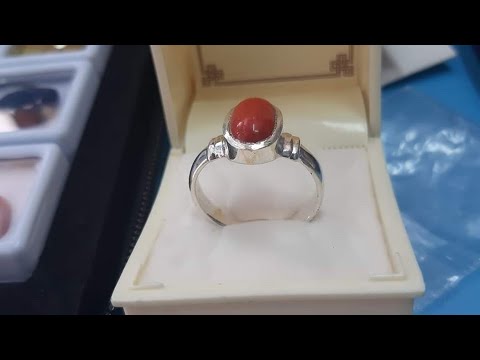 Natural coral ring