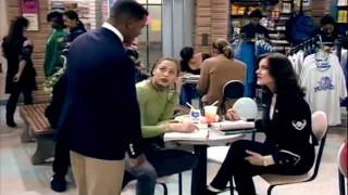 Christa Miller as extra on The Fresh Prince of Bel-Air