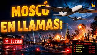 ¡BLOQUEAN Moscú! Aeropuertos CERRADOS de nuevo. Los drones SE DIRIGEN AL KREMLIN