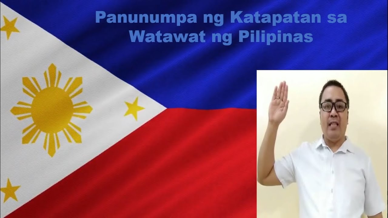 Putar video Panunumpa ng Katapatan sa Watawat ng Pilipinas sekarang Panunumpa ng Katapatan sa Watawat ng Pilipinas