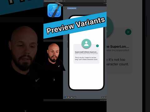 Xcode Tip - Save Time - Preview Variants #iosdeveloper #swift #xcode