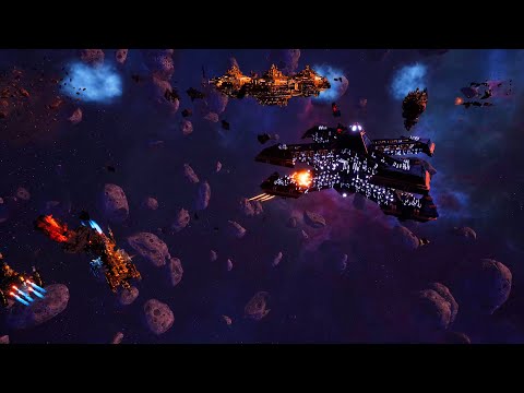 3 Phalanxes vs 4 Chaos Titans! - Massive Battle, Skirmish Gameplay, Battlefleet Gothic Armada 2