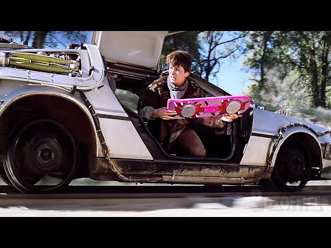 Viaje alocado en tren en 1985 (¡Doc monta el Hoverboard como un rudo!)