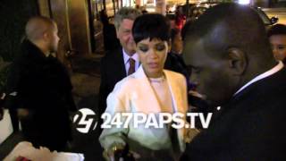 (New)(Exclusive) Rihanna at her CFDA AFTERPARTY showing love to her Rihanna Navy 06-03-14
