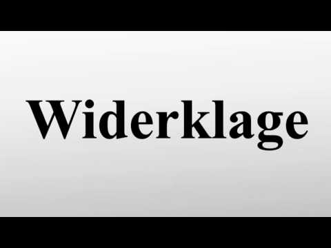 Widerklage