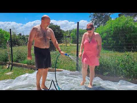 Never dry film this way after repair. How to cope with the heat in the village. Mila naturist.