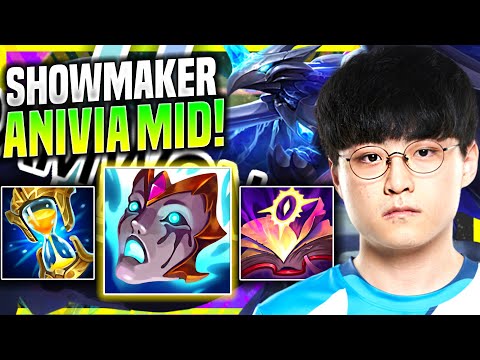 SHOWMAKER TESTING NEW ANIVIA CHANGES! - DWG ShowMaker Plays Anivia Mid vs Poppy! | Preseason 11