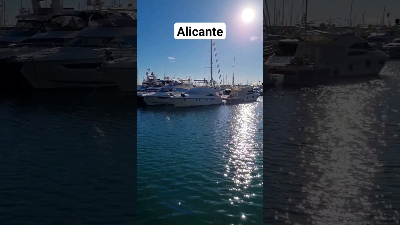 🛥 Wypasione jachty #Alicante #hiszpania #podróżezd...