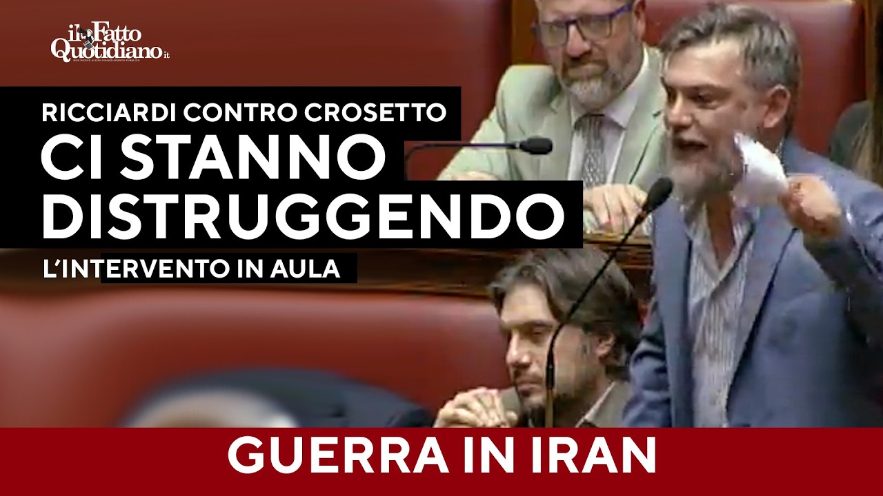 "Siete servi di Trump e Netanyahu": Ricciardi demolisce il Governo in Aula