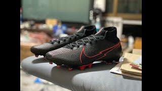 Nike Mercurial Superfly 7 Elite AG-Pro Black X Chile Red Unboxing