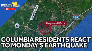 Residents react to Monday's earthquake in Columbia