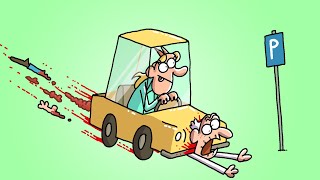 Parking The Car Gone WRONG | Cartoon Box 376 | by Frame Order | Hilarious Cartoons