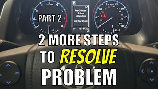 How to Fix Toyota Pre-Collision System Malfunction Warning ⚠️ | DIY | Part 2 | 8K