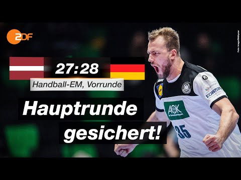 Lettland - Deutschland 27:28 - Highlights | Handball-EM 2020 - ZDF