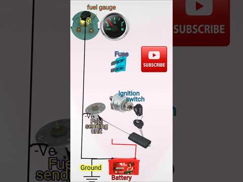 Car fuel gauge connection diagram/fuel gauge circuit