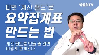 엑셀 요약집계표 쉽게 만드는 법 ㅡ 계산 필드를 만들 줄 알면 이렇게 편해진다 | 엑셀러 권현욱