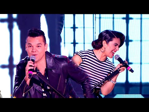 Ángela Leiva y Brian Lanzelotta rockanrolearon un hit de Elvis Presley en Cantando 2020