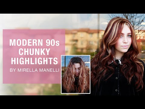 Blonde And Dark Red Highlights