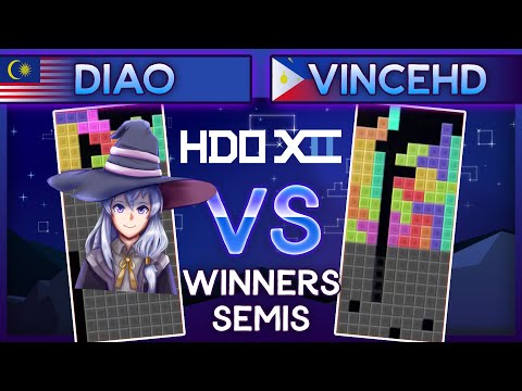 Hard Drop Open 12 - Diao Vs. VinceHD - Winners Semis TETR.IO Tournament