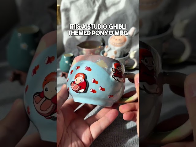 Vídeo relacionado con Functon+ Ponyo and Sousuke Design - Taza de cerámica, color blanco