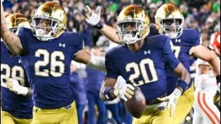 Notre Dame CB Benjamin Morrison Highlights | 5 INTS in 2 Games 🔥|