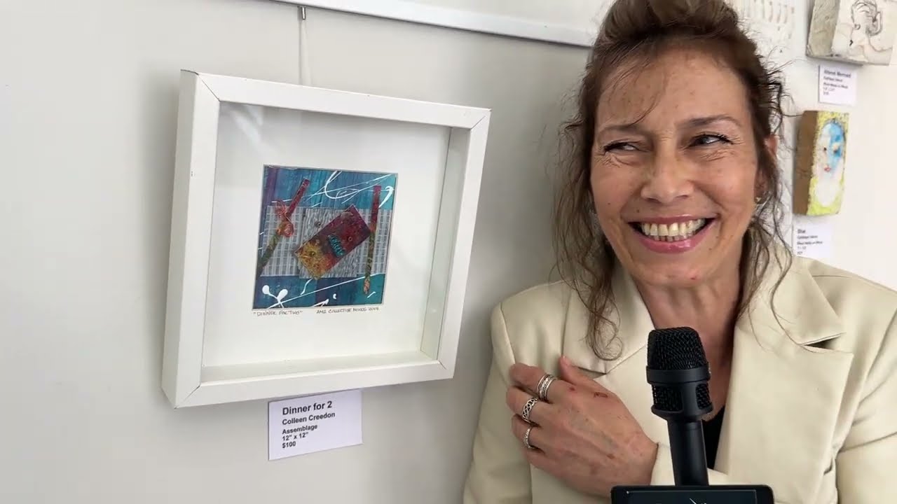 Colleen Creedon Discusses Her Newest Artwork at the West Orange Art Gallery, West Orange, NJ
