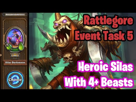 Rattlegore Event Task 5: Clown Fiesta | Heroic Silas Darkmoon With 4+ Beasts Hearthstone Mercenaries