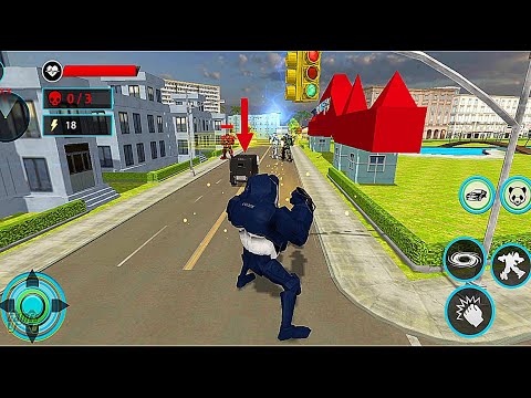 Police Panda Hero Car Transformation Game 2020 - Blue Panda Robot #3 - Android Gameplay
