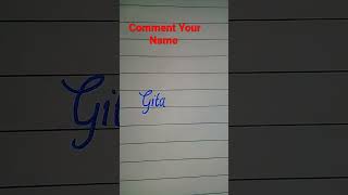 Download lagu How to write Gita in beautiful handwriting #writing #beautiful #subscribe #handwriting #gita #shorts mp3
