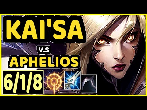 BRTT (KAI'SA) vs APHELIOS - 6/1/8 KDA BOTTOM ADC CHALLENGER GAMEPLAY - BR