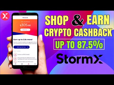 StormX App Review | Shop & Earn Up to 87.5% CRYPTO CASHBACK + Referral Rewards |  Tutorial