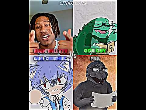 Goji Guy vs FDA vs WadeWillyTv vs Goji Chronic #godzilla #kong #kaijubattle #godzillaxkong #kingkong