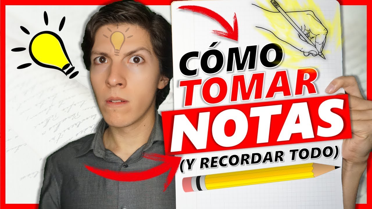 ✏️ 3 MÉTODOS para TOMAR NOTAS o APUNTES en el Estudio (Paso a Paso) | Técnicas de Estudio #7
