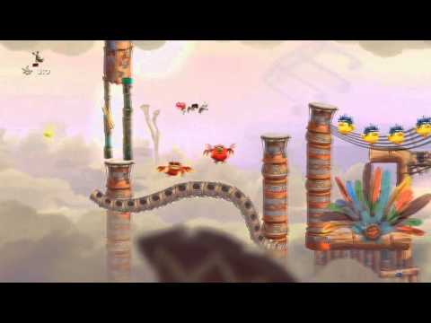 Rayman Legends Playthrough Part 78 - [Back To Origins] Desert Of Dijiridoos - Snake Eyes
