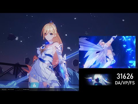 Dea Anchora Stellar Promise outfit in slow-motion | Stellar Panty Shots | Honkai Impact 4.7