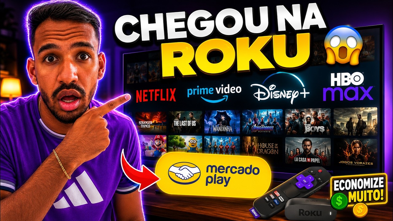 🚨 NOVIDADE NA ROKU! O MERCADO PLAY CHEGOU E EU TESTEI! VALE A PENA? 😱
